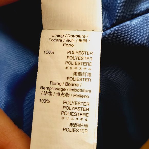 EUC NAVY BLUE GAP UNISEX PUFFER QUILTED ZIP UP W/BUTTONS ALL SEASONS VEST MEDIUM - Picture 12 of 13